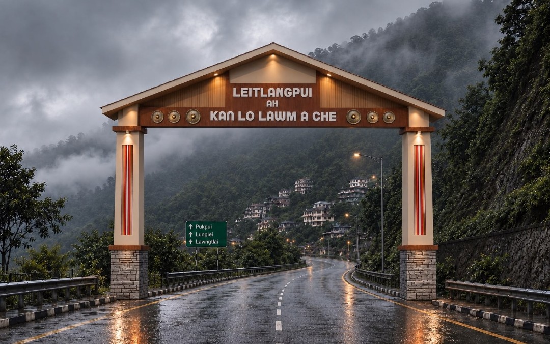 Leitlangpui Welcome Gate siamna tur hmun en ho